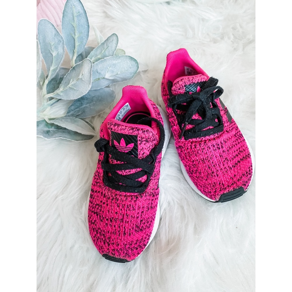 Dark pink adidas toddler